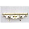 artissimo Console da parete bianco oro (oro avorio) barocco antico mensola da parete comò specchio mensola