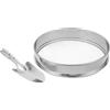 TEMPNAP Setaccio per Terreno in Acciaio Inox Leggero e Portatile da 31,5cm con Rete a Grandi Fori per Compost, Pietre e Preparazione del Terreno da Giardino Rotondo