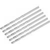 sourcing map HSS, punte elicoidali extra lunghe, 6,2 mm, diametro 160 mm, lunghezza 6 pezzi
