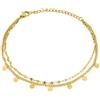 MAST INDUSTRIA ITALIANA Margutta Bracciale Asteria Doppia Maglia Pendenti Rotondi 1 Pezzo - MAST INDUSTRIA ITALIANA - 986087904