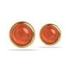 MAST INDUSTRIA ITALIANA Margutta Orecchino Ada a Bottone Oro Placcato Color Corallo 1 Paio - MAST INDUSTRIA ITALIANA - 986917793