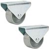 Dörner + Helmer DÖNER + HELMER, 441801, Mobili di ricino, 15 x 14 mm, grigio ruota di plastica