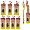 TUTINGKE Strisce di carta per mosche, 8 rotoli per acchiappamosche, di alta qualità, contro mosche della frutta, mosche, zanzare e tarme, strisce adesive per interni ed esterni (8)