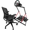 SILVIP Cavalletto per ruota da corsa con fissaggio per sedia, cabina di guida pieghevole compatibile con MOZA R5, R3, R9 a R25/Logitech G920, G923, G27, G29/Thrustmaster T248, T300, T500, T818/Turtle Beach