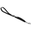 WAW, Icon-55 Funny, Guinzaglio Ammortizzato per Cani Lungo 55 cm, in Resistente Microfibra Soft Touch, con Smorzatore Antishock Integrato, per Cani da 10 a >50 kg, Taglia XL, Nero