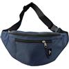 OUTDOOR WORLD BE ACTIVE Outdoor World, marsupio unisex alla moda, con cinghia regolabile, per escursionismo, passeggiate, jogging, viaggi, corsa, sport, ciclismo, 3 scomparti con cerniera, Marina Militare, Taglia unica