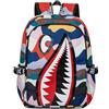FANDARE Motivo Squalo Zaino scolastico Leggero Ergonomico 0,3kg Zainetti per bambini Zainetto Scuola Cartella Zaini Elementare Zaini da Viaggio per Ragazza Ragazzo Adolescente Zaini Casual