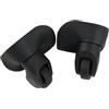 AYXAMO Ruote Trolley Ricambio, Ruote Per Trolley 3 paia di ruote ricambio for valigie, girevoli silenziose, in gomma A08, accessori trolley(Black Large)