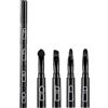 Yaoliucp 1pc 4 in 1 pennello premium staccabile multi-sezioni Multi sezioni Cosmetica Pennello per labbra a spazzola per occhiate per occhiate per occhiate per sopravvive di campeggio portatile Kit di spazzol