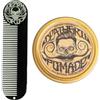 THE VINTAGE GROOMING CO. Death Grip - Pomata per capelli da uomo e pettine tascabile grande in metallo, pomata per capelli da 56,7 g e pettine in metallo da 12,7 x 3,2 cm