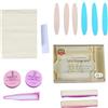 Generico Kit Levigante Unghie Kit Lucidatura Unghie Professionale Set Manicure Giapponese Con Cera Rinforzante Effetto Salone Durata 2 Settimane Per Donne Casa Cura Ricostruzione