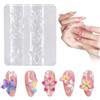 XETHI Stampi Unghie 3D in Silicone Trasparente, Forme a Fiore per Nail Art Fai-da-Te, Stampo Riutilizzabile per Uso Professionale e Casalingo