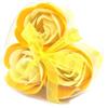 Ancient Wisdom 1x Set of 3 Soap Flower Heart Box - Spring Roses