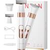 ANLAN - Rasoi da donna 2 in 1, rasoio elettrico a 38°, con display a LED, impermeabile, per gambe, intimi, ascelle, 90 minuti