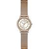 GUESS Orologio da donna 28 mm, Tono oro rosa/tono oro rosa/bianco, Moderno