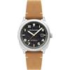 Spinnaker Orologio Automatico da Uomo Hull California - Cassa in Acciaio Inossidabile 316L da 42 mm, Movimento Giapponese, Cinturino in Vera Pelle, Resistenza all'Acqua 10 ATM, Nero - SP-5071-01