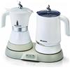 Ariete Breakfast Station 1344 Caffettiera elettrica Moka 2 o 4 Tazze Caffè Macinato in Polvere + Cappuccinatore Montalatte