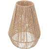 SHINYPASING Paralume Minimalista in Carta e Corda Intrecciata Lampada Sospensione Stile Vintage Decorativo Protezione Occhi per Camera da Letto e Studio