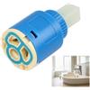 Lacryphx Cartuccia in ceramica da 25 mm con piedistallo piatto,Cartuccia di ricambio per rubinetti,adatta per rubinetti da cucina e da lavabo,materiali robusti,filtrazione intensiva e installazione facile