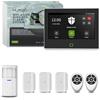HUXGO® HXA700 Allarme casa e appartamento WiFi + GSM 4G con sirena interna| Kit antifurto senza fili con 1x sensore PIR, 3x sensori porte/finestre | Smart Home Security, menù: ITALIANO