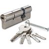 CISA 10E31020012PF, Cilindro Europeo Frizionato Asix Easy, Ottone Nichelato, Lunghezza 90 mm, 30/60 mm, 5 Chiavi