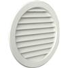 La Ventilazione T16RB Griglia Tonda in Plastica da Incasso, Bianco