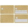 Generic Set di adesivi per carte di debito, 4 pezzi, impermeabili, rimovibili, per carte di credito, protezione per carte di credito, accessorio decorativo per uso quotidiano 8,9 x 6,9 cm