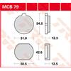 TRW Pastiglie Freno Organiche MCB 079