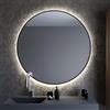 Baltica Design Bright specchio 70x70 cm rotonda con illuminazione nero 5904107900155