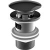 Roca Aqua tappo per lavabo nero A5054015CN
