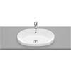 Roca Gap Round lavabo 55x39 cm ovale da incasso bianco lucida A3270Y5000