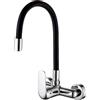 Kuchinox Elza rubinetto da cucina a parete cromo-nero BKE781D