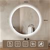 Venti Ring 80 specchio 80x80 cm rotonda con illuminazione 5907459662375