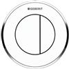 Geberit Typ 10 placca di comando per WC cromo lucido-bianco 116.055.KJ.1