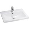 Cersanit Como lavabo 60x45 cm rettangolare da mobile bianco lucida K32-003-BOX