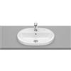 Roca Gap Round lavabo 55x40 cm ovale da incasso bianco lucida A3270Y6000