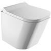 Omnires Fontana vaso wc con copriwater a discesa lenta sospeso senza brida bianco lucida FONTANAMWBP