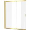 Excellent Liner parete vasca 110 cm 2 ante oro lucida/vetro trasparente KAEX.2940.1100.LP