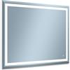 Venti Willa specchio 100x80 cm rettangolare con illuminazione argento 5907459662177