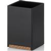 Kela Cube portaspazzolini nero-marrone 23687