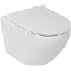 LaVita Sofi Slim vaso wc con copriwater a discesa lenta sospeso senza brida bianco lucida 5908211401461
