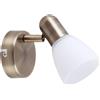 Rabalux Soma lampada da parete 1x40 W bianco-marrone 6306