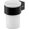 BISK Futura black bicchiere per lavarsi i denti bianco-nero 02959