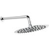 Ferro Slim soffione doccia con braccio 25x25 cm rotonda cromo NPT13