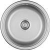 Kuchinox Normal lavello in acciaio con sifone 43x43 cm SGN088T