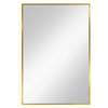 Baltica Design Tiny Border Straight specchio 60x90 cm rettangolare con illuminazione oro 5904107904696
