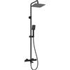 Deante set doccia a parete con termostato con soffione nero NAC_N1HT