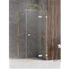 New Trendy Avexa Gold Shine box doccia 100x80 cm rettangolare oro lucida/vetro trasparente EXK-1651
