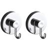 Wenko Vacuum-Loc rund Stah set di ganci argento 20900100