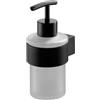 BISK Futura black dispenser di sapone liquido 250 ml nero-vetro 02953